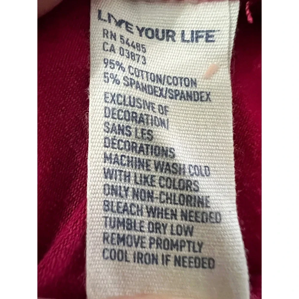 American Eagle Berry Red Lace Trim Camisole Tank Top Womens Size Medium - Picture 6 of 10